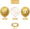 24pcs 50th Anniversary Decorations Balloons Gold 50th Wedding Anniversary